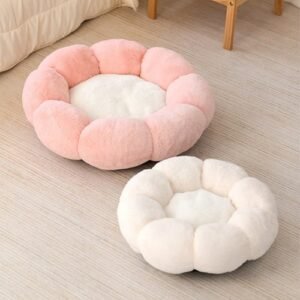 레토 강아지방석 고양이방석 플라워 도넛 쿠션