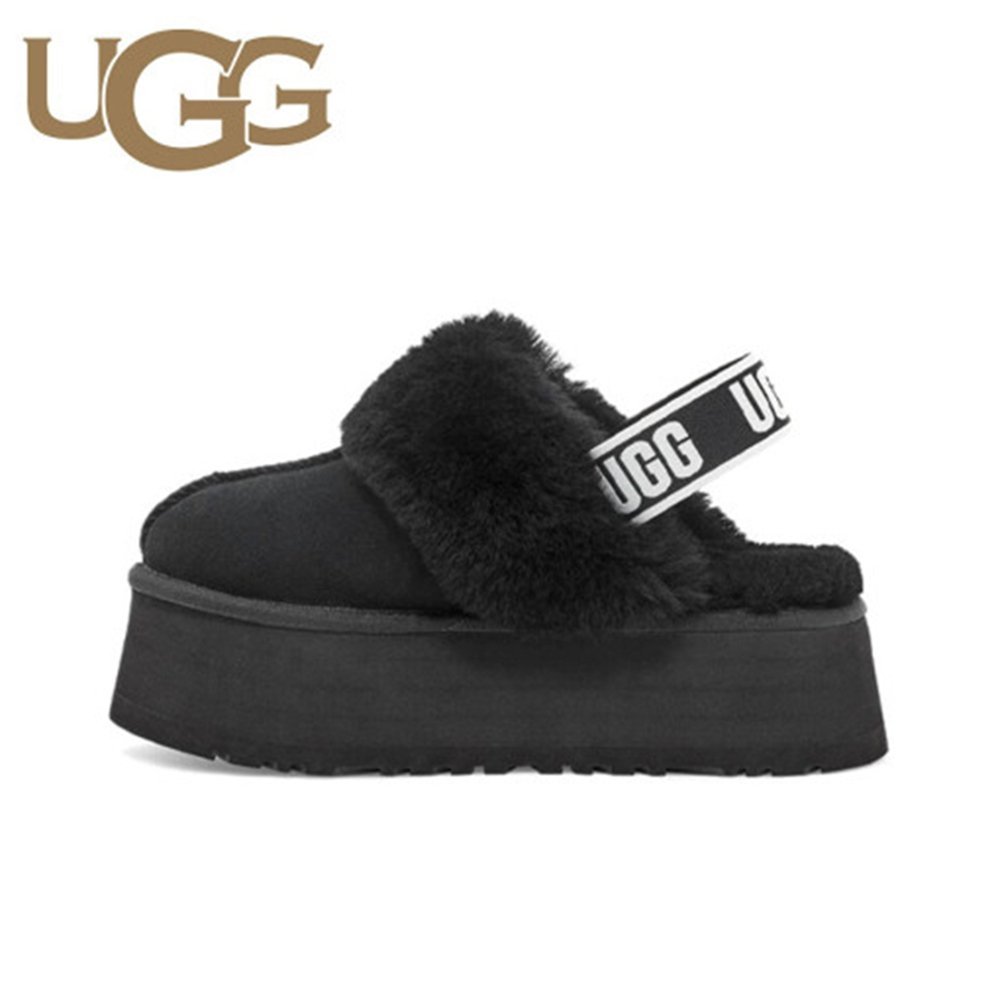 어그 UGG 로고 밴딩 플랫폼 샌들 펀케트 W - 1113474BLK 250