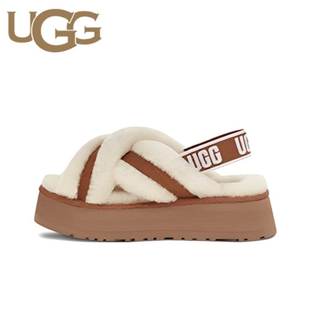 UGG 어그 여성 샌들 슬리퍼 디스코 크로스 슬라이드 체스트넛 1121550CHE
