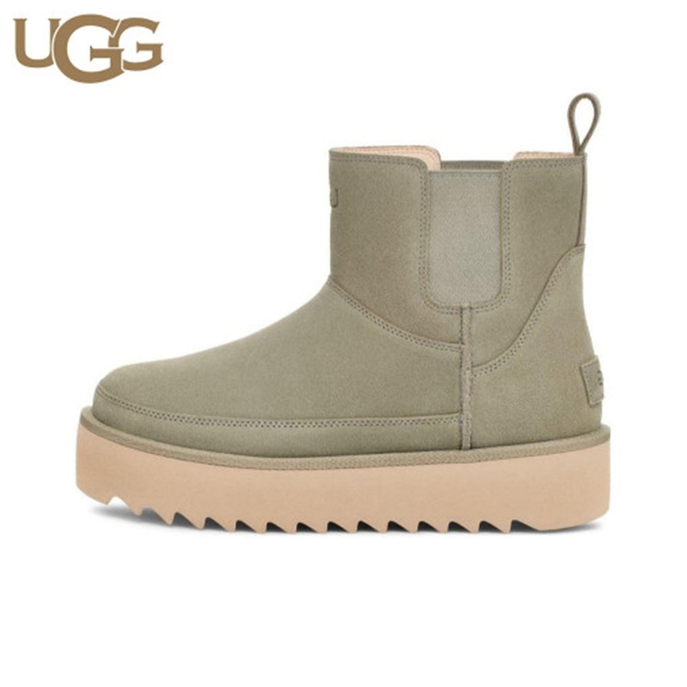 UGG 어그 클래식 울트라 미니 플랫폼 빅키즈 체스넛 샌드 여성 키높이 부츠 1158051-SDC