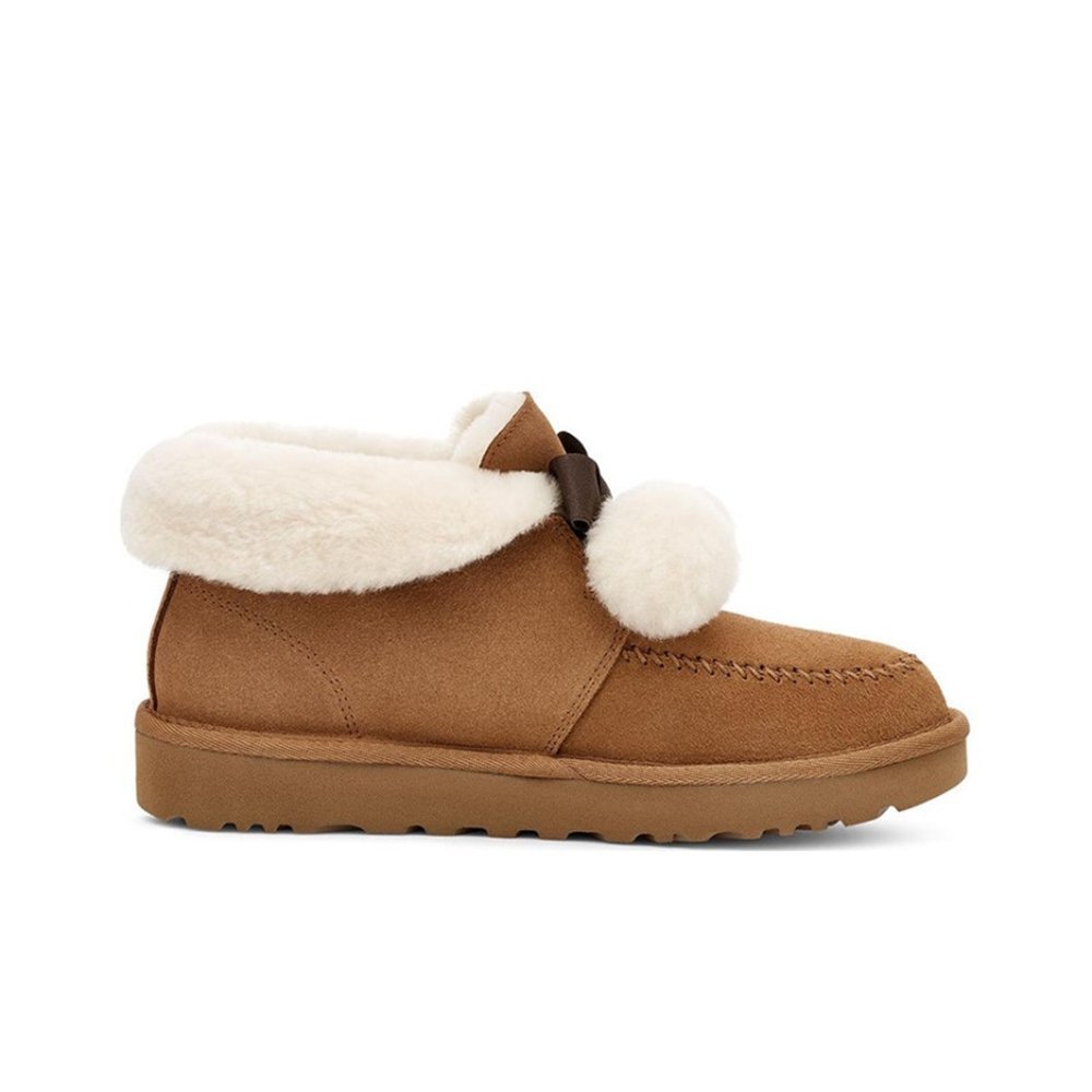 어그 UGG 여성 신발 나비매듭 앵클 부츠 1153517 CHE 밤색