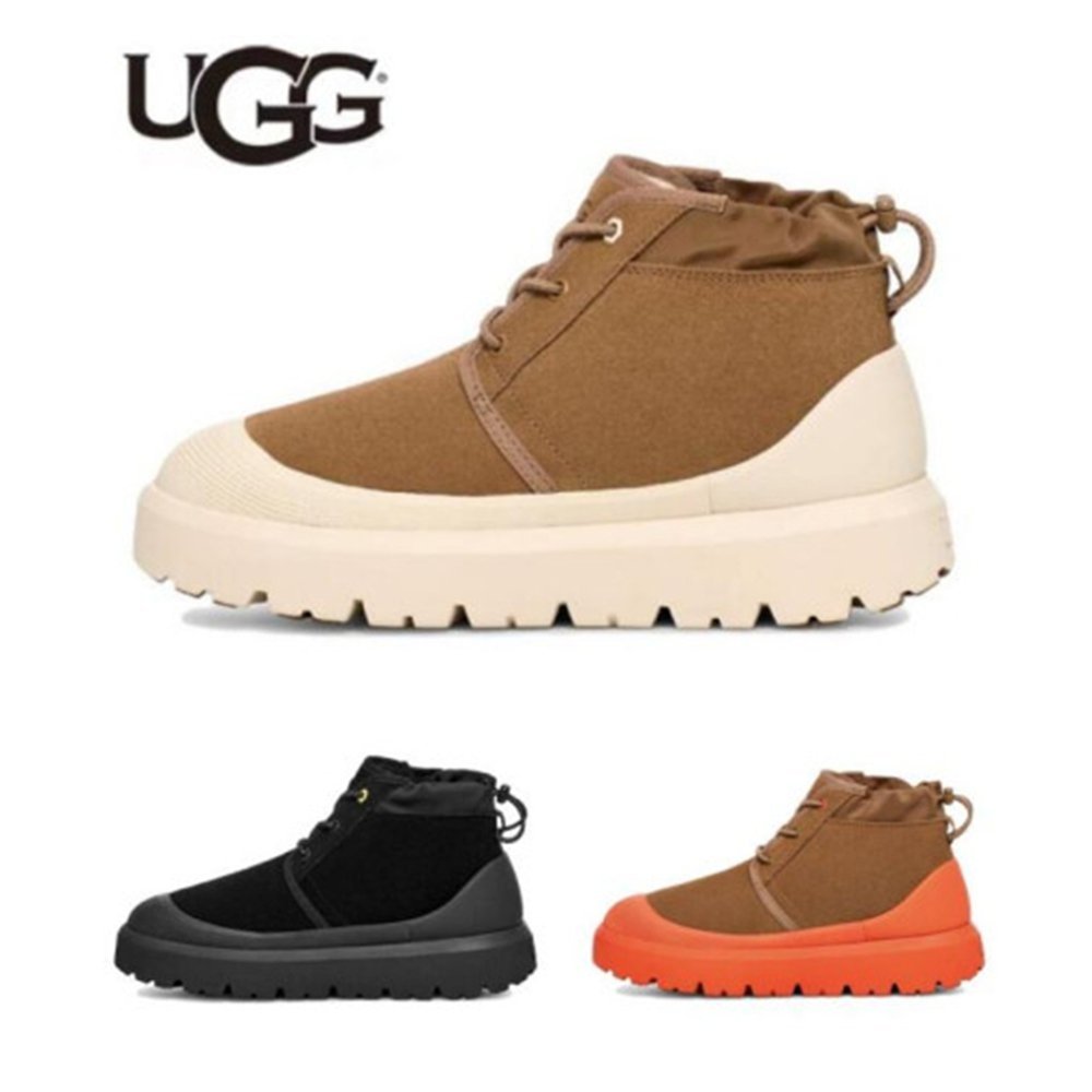 어그 UGG 스웨이드 로고 엠보싱 미니 부츠 뉴멜 웨더 하이브리드 M- 체스넛 빅스카이 1143991
