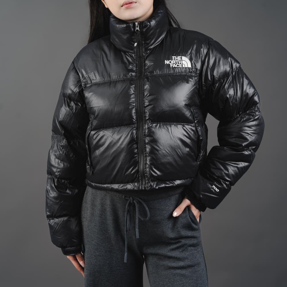 노스페이스 여성 눕시 숏 다운자켓 패딩 블랙 NJ1DP96A