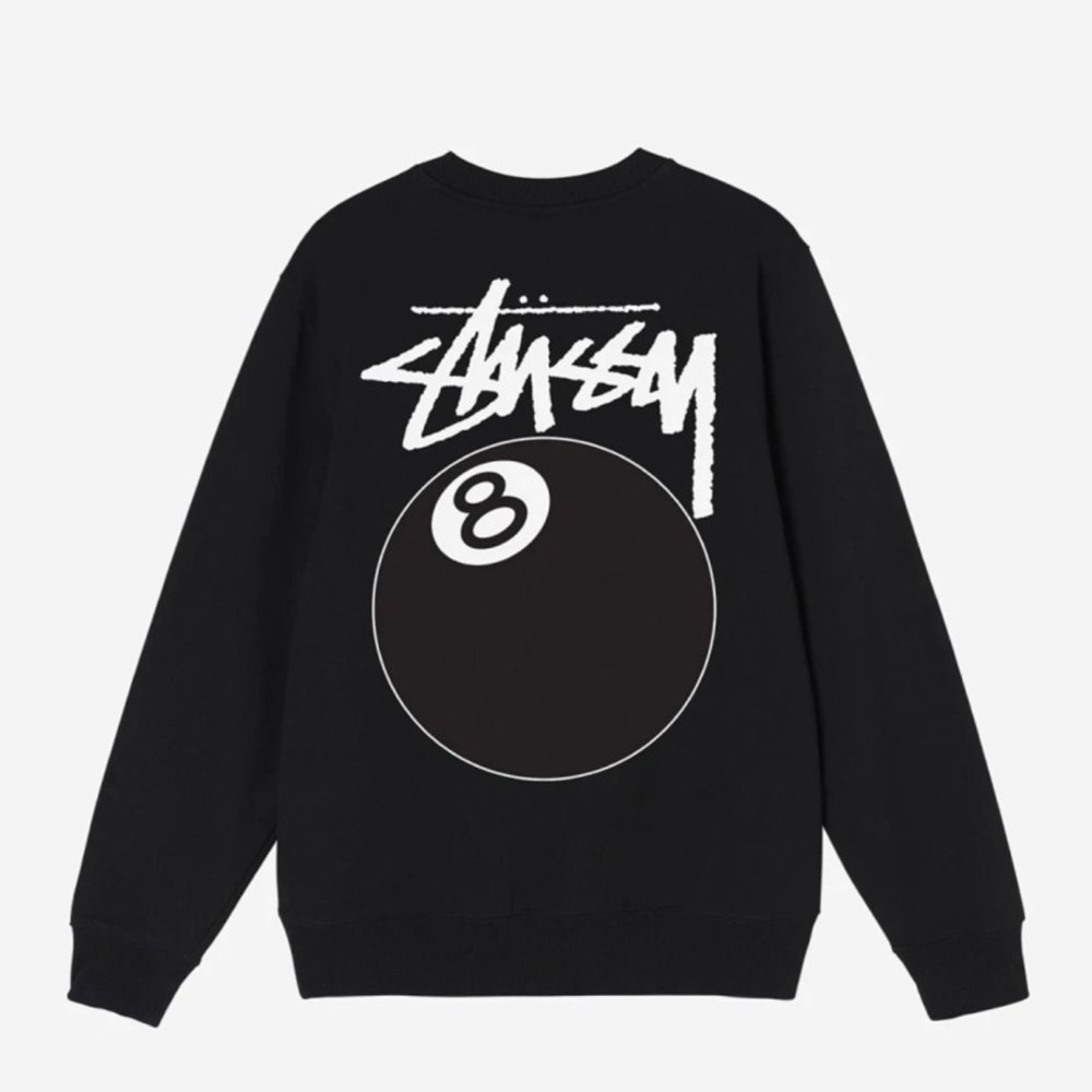 스투시 8볼 크루넥 맨투맨 애쉬 헤더 Stussy 8 Ball Crew Ash Heather 21FW 1914749